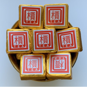 Выдержанный шу пуэр Шань Чень 2003 года кубики 100 г. Photo 2